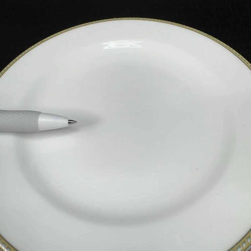Fortessa Decorated Edges Porcelain 6inch Plate‎ Dish Set 4 Plates Dishes Vintage